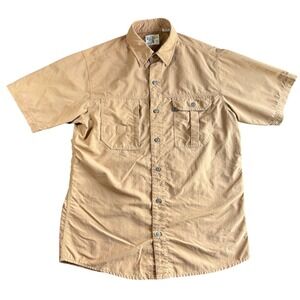 Red Head Brand Co. Outdoor Tan Button Up Short Sleeve Shirt Mens Medium